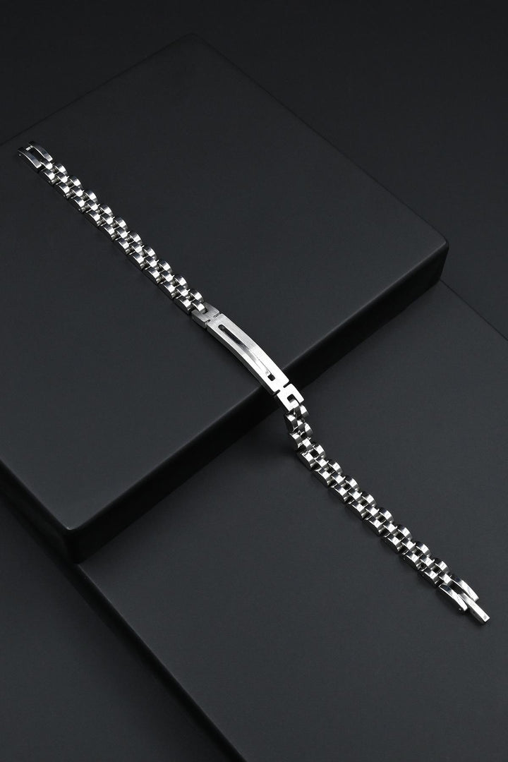 NVM FRNCH 316L Stainless Steel Italian Style Silver Color Men's Bracelet FRJ12277-3277-A - Lakeville