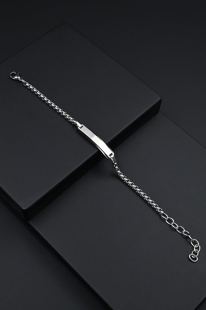 NVM FRNCH 316L Stainless Steel Italian Model Silver Color Men's Bracelet FRJ12281-3281-A - Poza Rica de Hidalgo