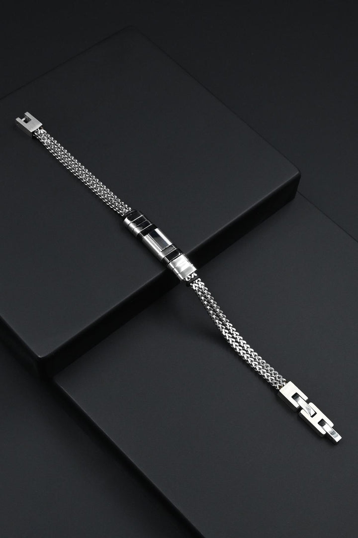 NVM FRNCH 316L Stainless Steel Italian Style Silver Color Men's Bracelet FRJ12293-3293-A - Shreveport