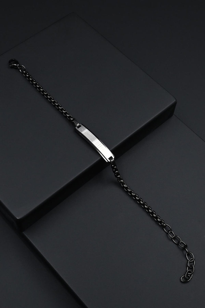 NVM FRNCH 316L Stainless Steel Italian Model Black-Silver Color Men's Bracelet FRJ12281-3281-B2 - Fréjus