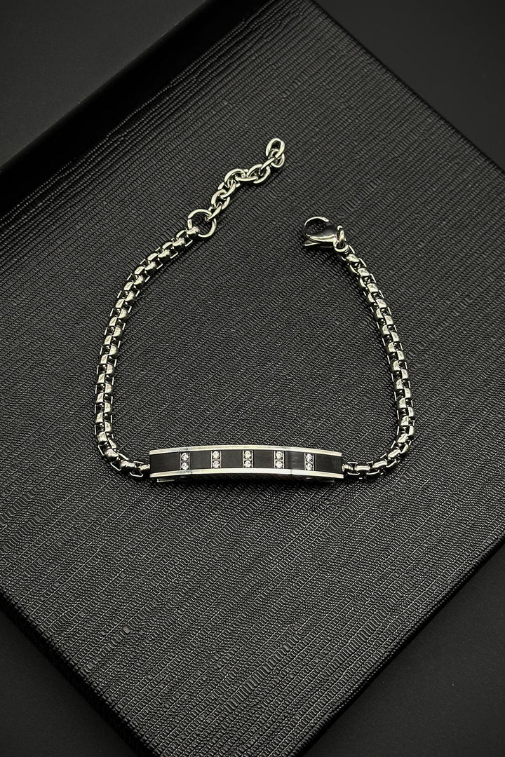 NVM FRNCH 316L Stainless Steel Italian Model Black Color Men's Bracelet FRJ12139-3139-B2 - Dover