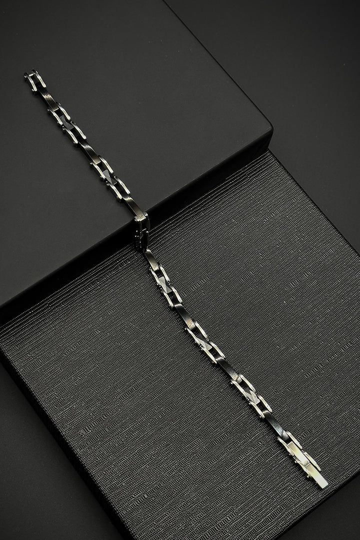 NVM FRNCH 316L Stainless Steel Italian Model Black Color Men's Bracelet FRJ12147-3147-B2A - Everett