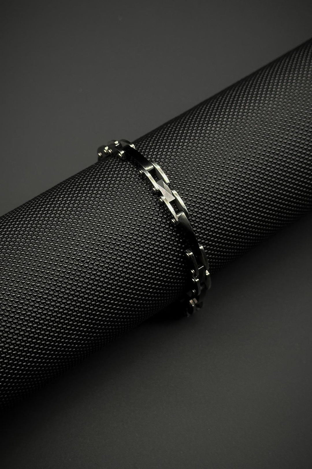 NVM FRNCH 316L Stainless Steel Italian Model Black Color Men's Bracelet FRJ12147-3147-B2A - Everett