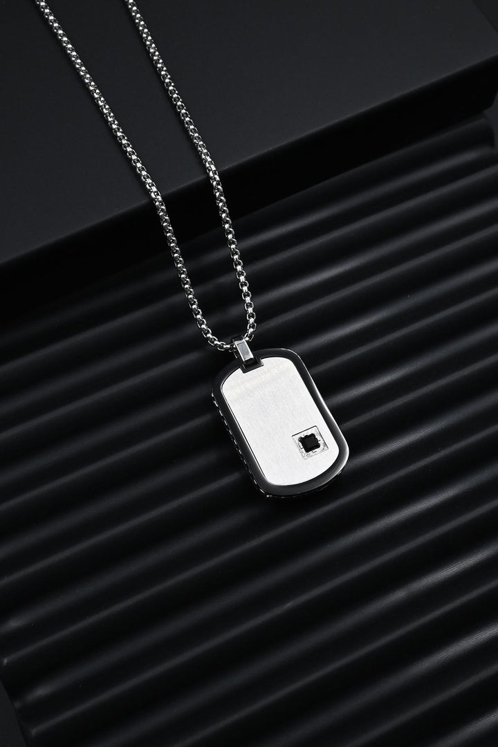 NVM FRNCH 316L Stainless Steel Italian Model Zircon Stone Silver Color Men's Necklace FRJ30774-874-A - Mérignac