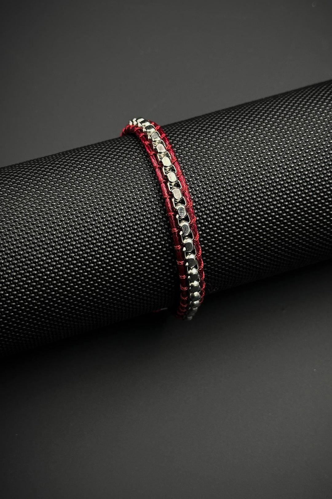 NVM FRNCH 316L Steel and Red String Men's Bracelet FRJ12443-3443-K - Neumarkt