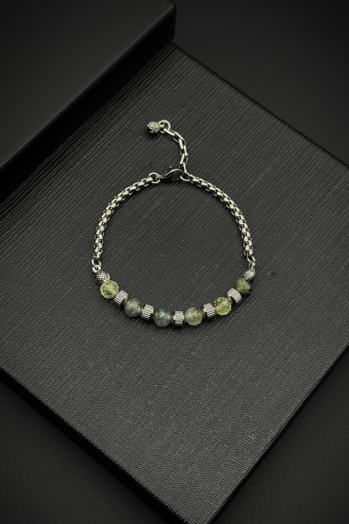 NVM FRNCH 316L Steel and Jade Natural Stone Green Color Men's Bracelet FRJ12049-3049-Y - Remscheid