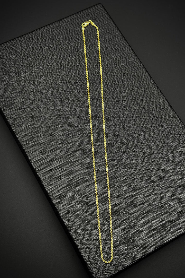 NVM FRNCH 925 Sterling Silver Italian Model Gold Color Men's Necklace FRJ30764-864-G - Badajoz