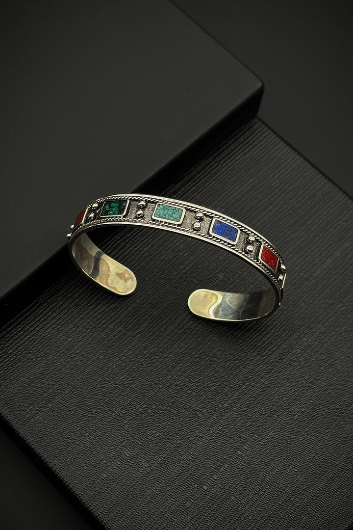NVM FRNCH 925 Sterling Silver Italian Model Silver Color Men's Bracelet FRJ12102-3102-CK - Boston