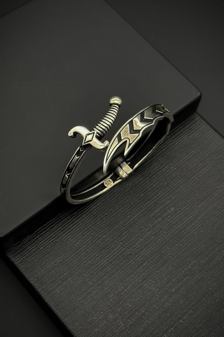 NVM FRNCH 925 Sterling Silver Italian Model Silver Color Men's Bracelet FRJ12113-3113-A - Lehrte