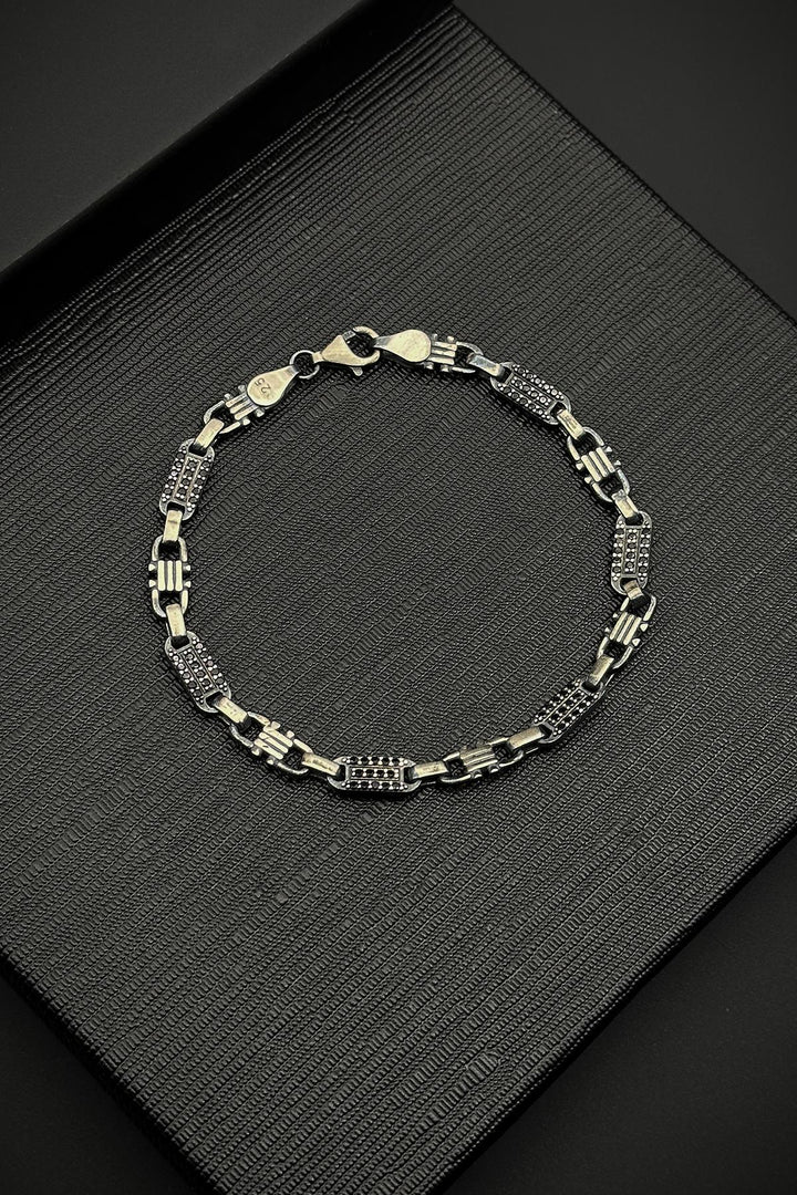 NVM FRNCH 925 Sterling Silver Italian Model Silver Color Men's Bracelet FRJ12119-3119-A - Arcadia