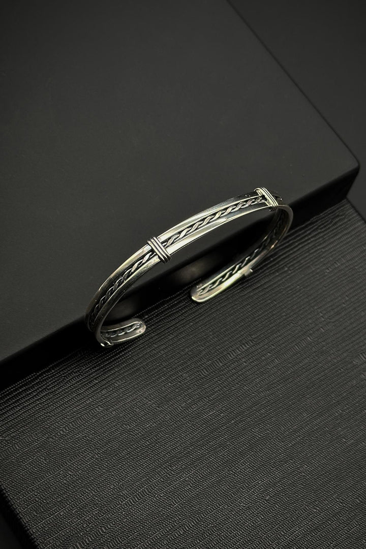 NVM FRNCH 925 Sterling Silver Italian Model Silver Color Men's Bracelet FRJ12158-3158-A - Norristown