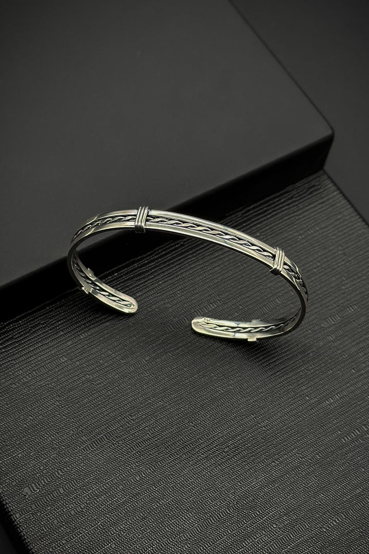NVM FRNCH 925 Sterling Silver Italian Model Silver Color Men's Bracelet FRJ12158-3158-A - Norristown