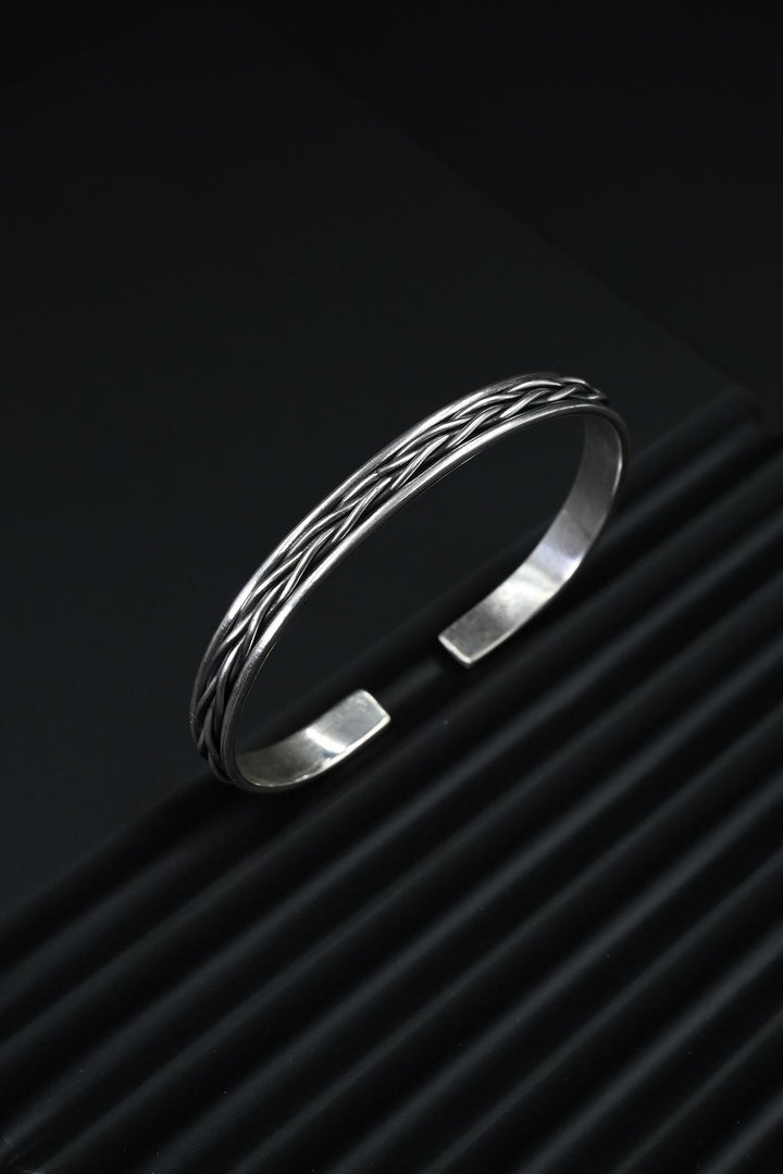 NVM FRNCH 925 Sterling Silver Italian Model Silver Color Men's Bracelet FRJ12170-3170-A3 - Pisa