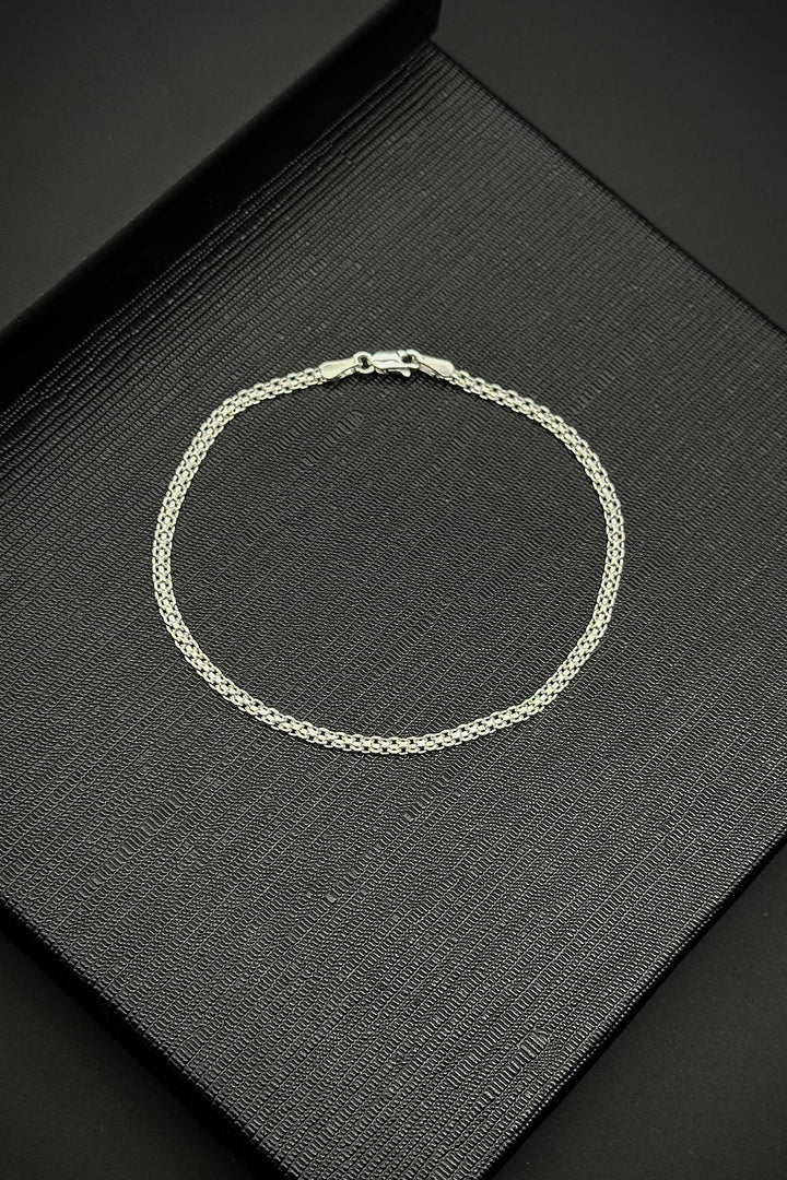 NVM FRNCH 925 Sterling Silver Italian Model Silver Color Men's Bracelet FRJ12215-3215-A - Wolfsburg