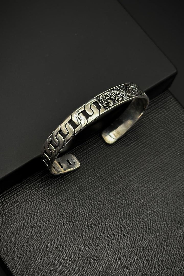 NVM FRNCH 925 Sterling Silver Italian Model Silver Color Men's Bracelet FRJ12307-3307-A - Manhattan