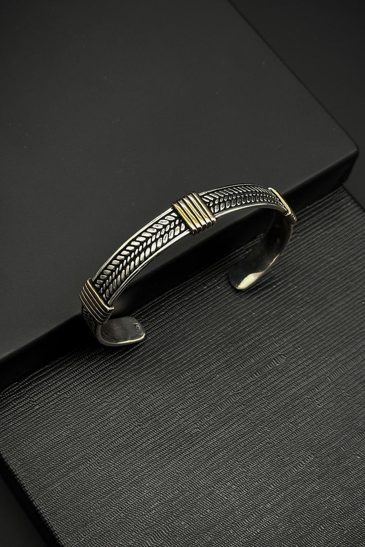 NVM FRNCH 925 Sterling Silver Italian Model Silver Color Men's Bracelet FRJ12308-3308-A - Bartlesville
