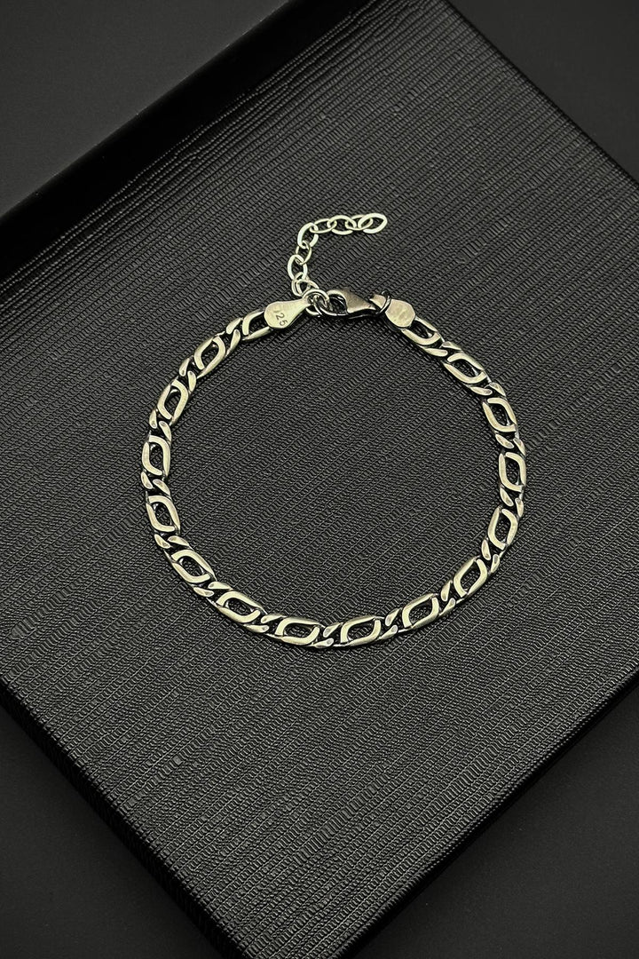 NVM FRNCH 925 Sterling Silver Italian Model Silver Color Men's Bracelet FRJ12369-3369-A - Chernihiv