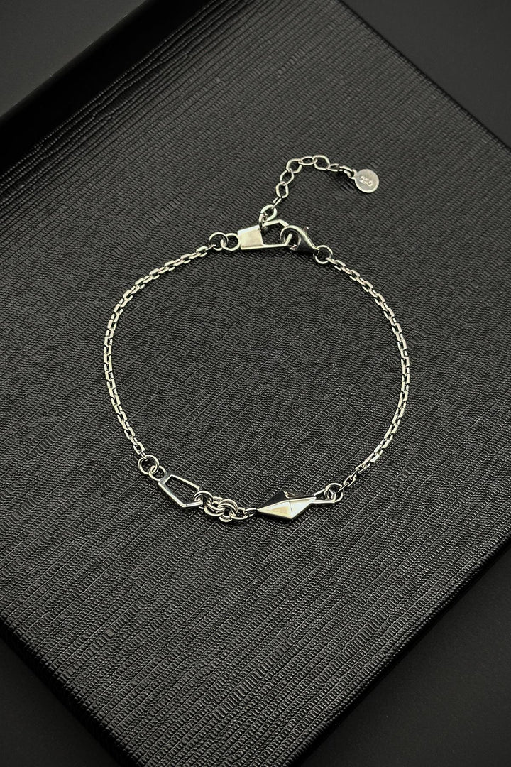NVM FRNCH 925 Sterling Silver Italian Model Silver Color Men's Bracelet FRJ12385-3385-A - Ascoli Piceno