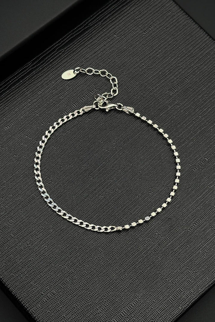 NVM FRNCH 925 Sterling Silver Italian Model Silver Color Men's Bracelet FRJ12401-3401-A - Perris