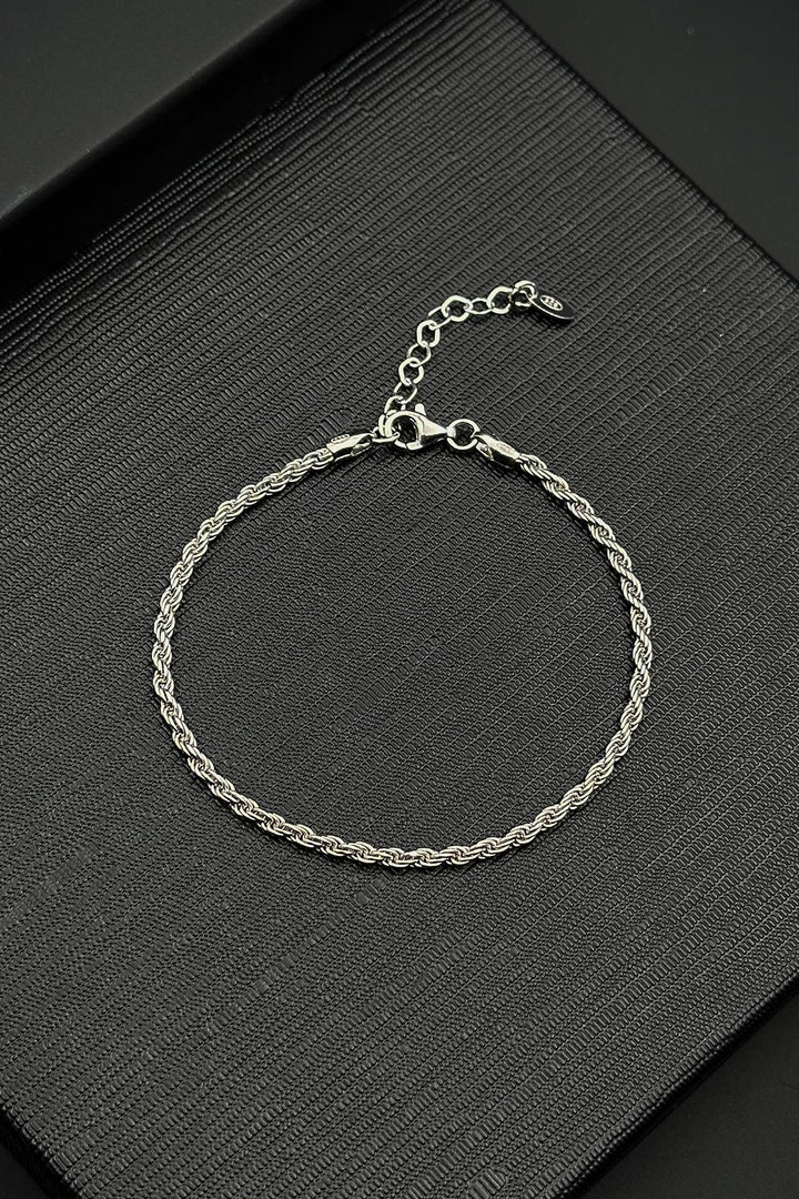 NVM FRNCH 925 Sterling Silver Italian Model Silver Color Men's Bracelet FRJ12412-3412-A - Seevetal