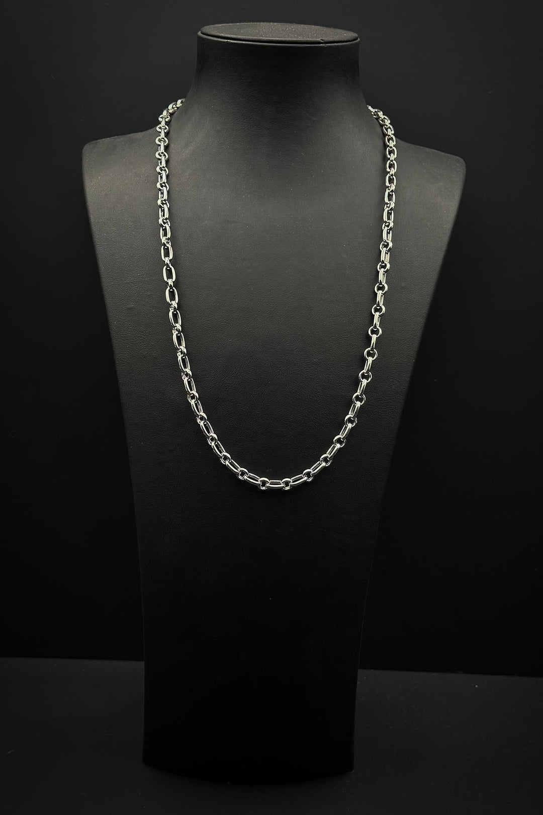 NVM FRNCH 925 Sterling Silver Italian Model Silver Color Men's Bracelet/Necklace Set FRJ12420-3420-A - Hendersonville