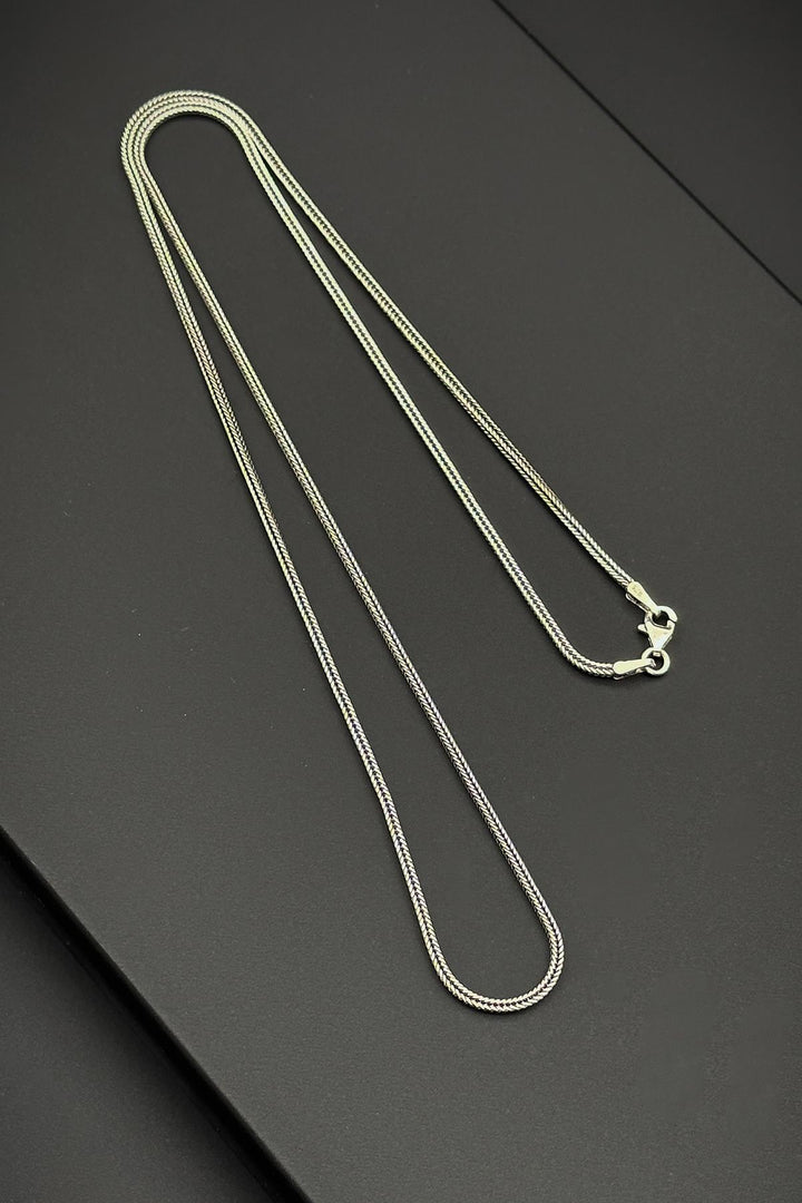 NVM FRNCH 925 Sterling Silver Italian Style Silver Color Men's Necklace FRJ30665-765-A - Manresa