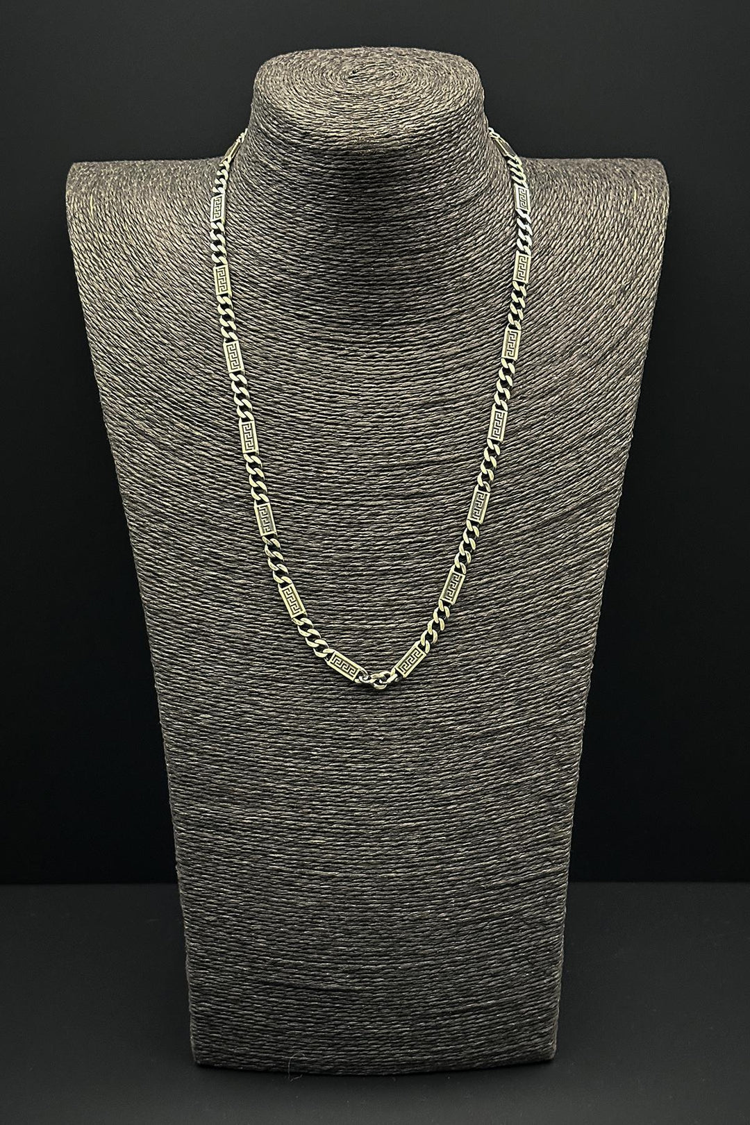 NVM FRNCH 925 Sterling Silver Italian Style Silver Color Men's Necklace FRJ30677-777-A - Airdrie