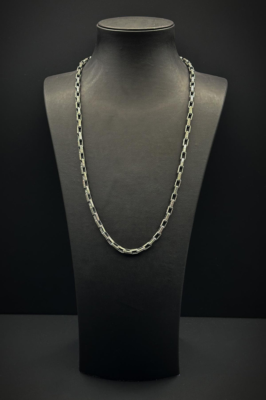 NVM FRNCH 925 Sterling Silver Italian Style Silver Color Men's Necklace FRJ30711-811-A - Mérida