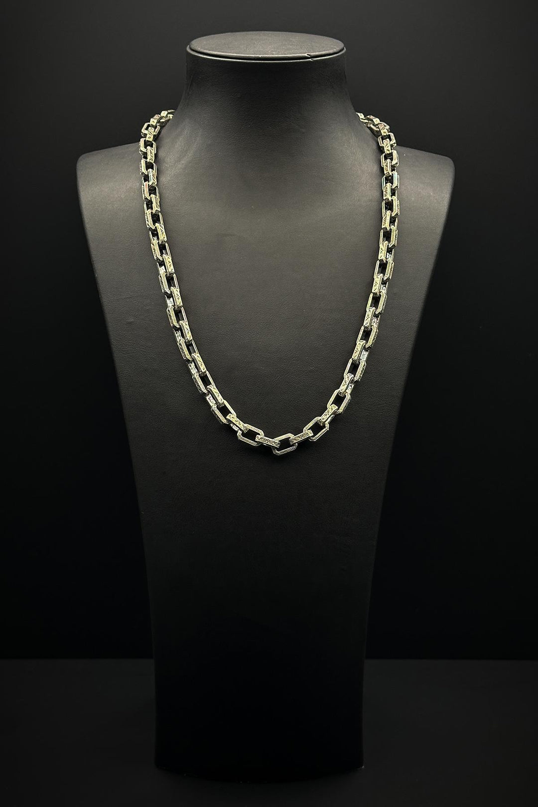 NVM FRNCH 925 Sterling Silver Italian Style Silver Color Men's Necklace FRJ30720-820-A - South Shields