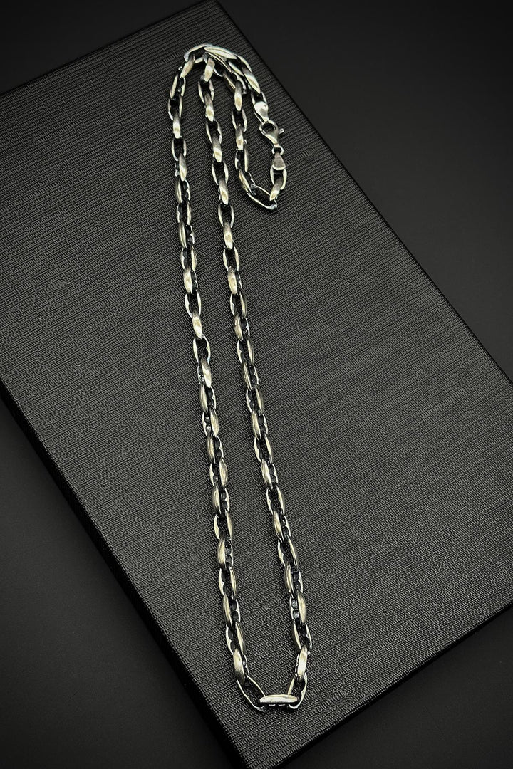 NVM FRNCH 925 Sterling Silver Italian Style Silver Color Men's Necklace FRJ30723-823-A - Jackson
