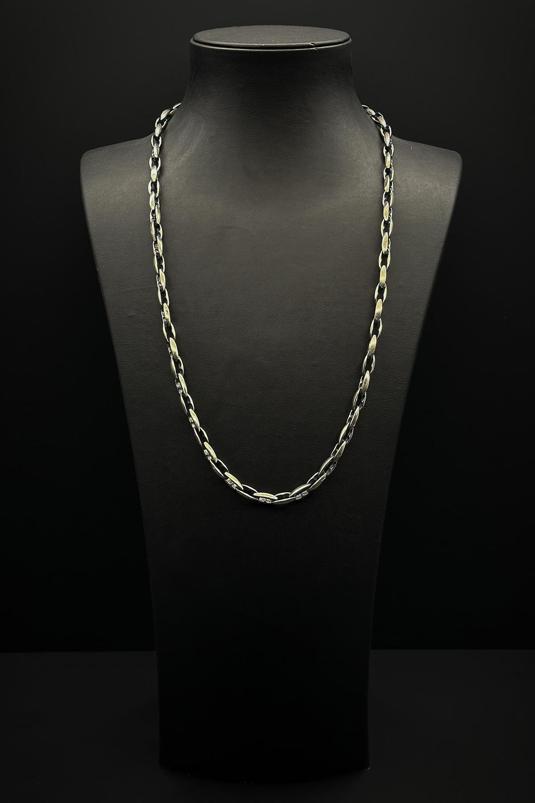 NVM FRNCH 925 Sterling Silver Italian Style Silver Color Men's Necklace FRJ30723-823-A - Jackson