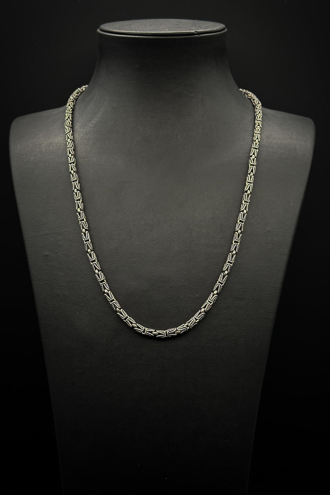 NVM FRNCH 925 Sterling Silver Italian Style Silver Color Men's Necklace FRJ30740-840-A - Fitchburg