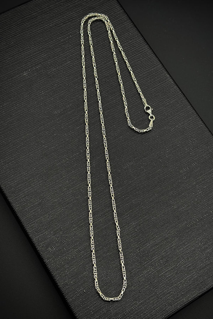 NVM FRNCH 925 Sterling Silver Italian Style Silver Color Men's Necklace FRJ30741-841-A - Peachtree Corners