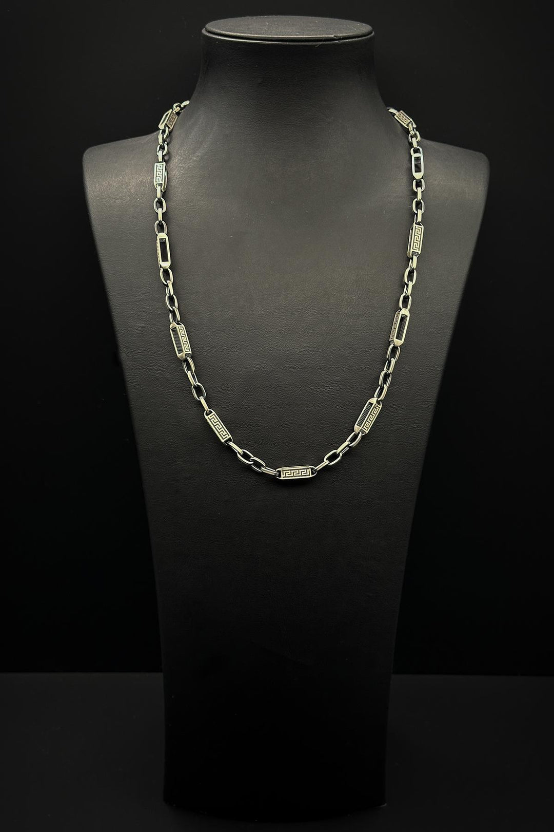 NVM FRNCH 925 Sterling Silver Italian Style Silver Color Men's Necklace FRJ30747-847-A - Odenton