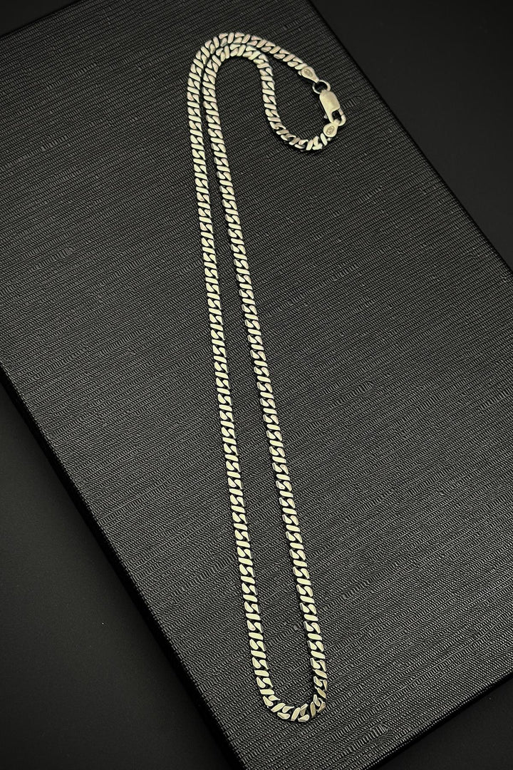 NVM FRNCH 925 Sterling Silver Italian Style Silver Color Men's Necklace FRJ30769-869-A - Rayleigh