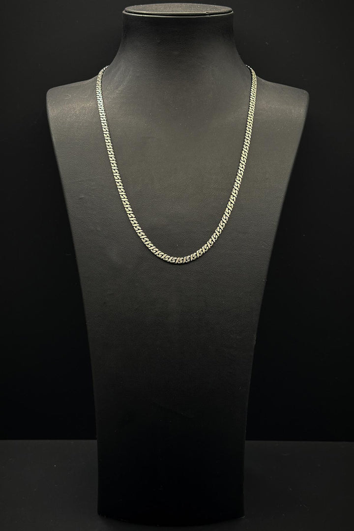 NVM FRNCH 925 Sterling Silver Italian Style Silver Color Men's Necklace FRJ30769-869-A - Rayleigh