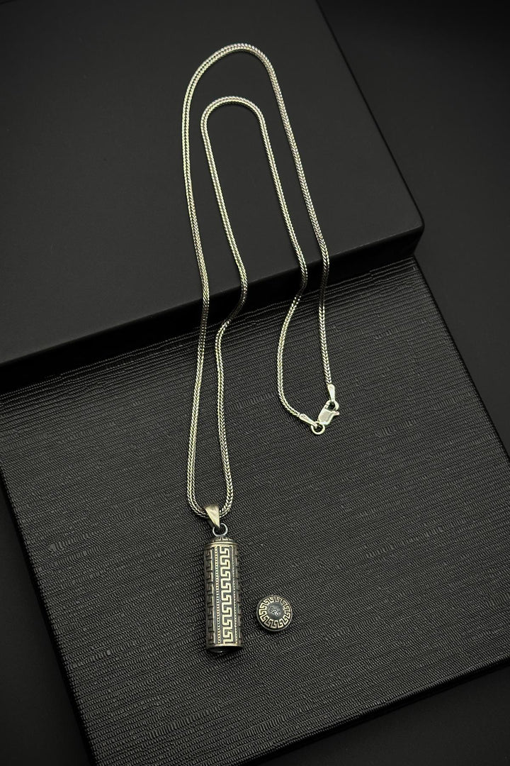NVM FRNCH 925 Sterling Silver Italian Model Silver Color Men's Necklace FRJ30796-896-A - Derry