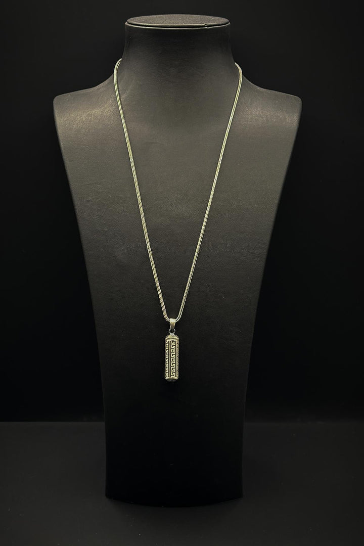 NVM FRNCH 925 Sterling Silver Italian Model Silver Color Men's Necklace FRJ30796-896-A - Derry