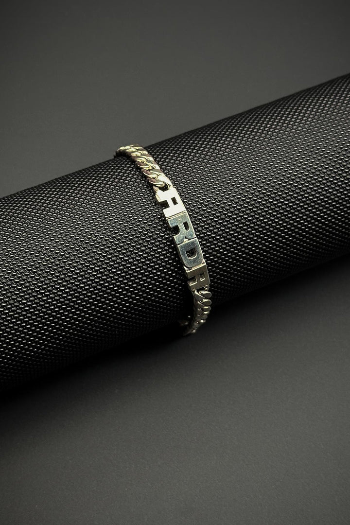 NVM FRNCH 925 Sterling Silver Italian Model Silver Color Named Men's Bracelet FRJ12245-3245-A - Romeoville