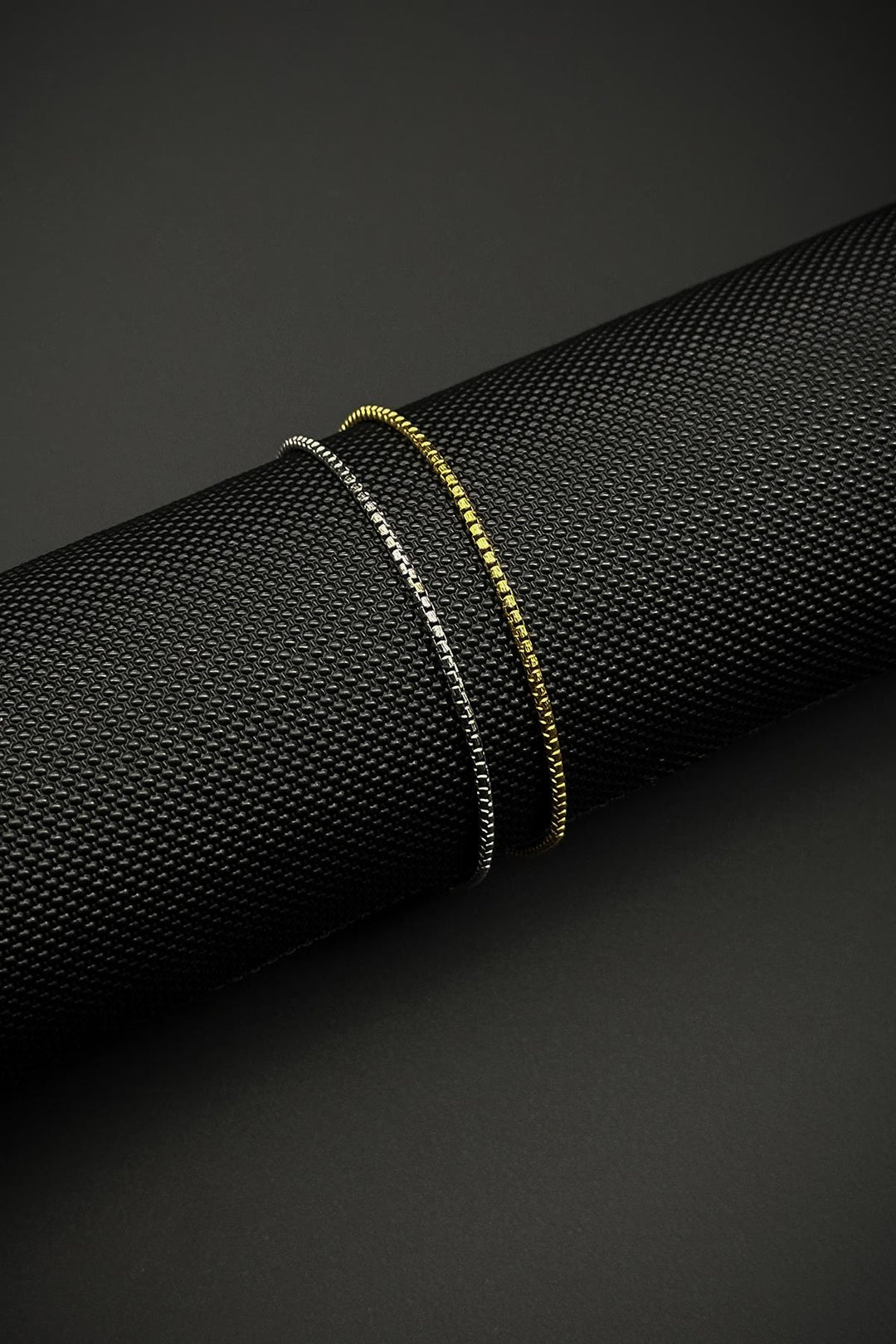 NVM FRNCH 925 Sterling Silver Italian Model Silver and Gold Color Men's Bracelet Set FRJ12248-3248-AG - Ciudad Real