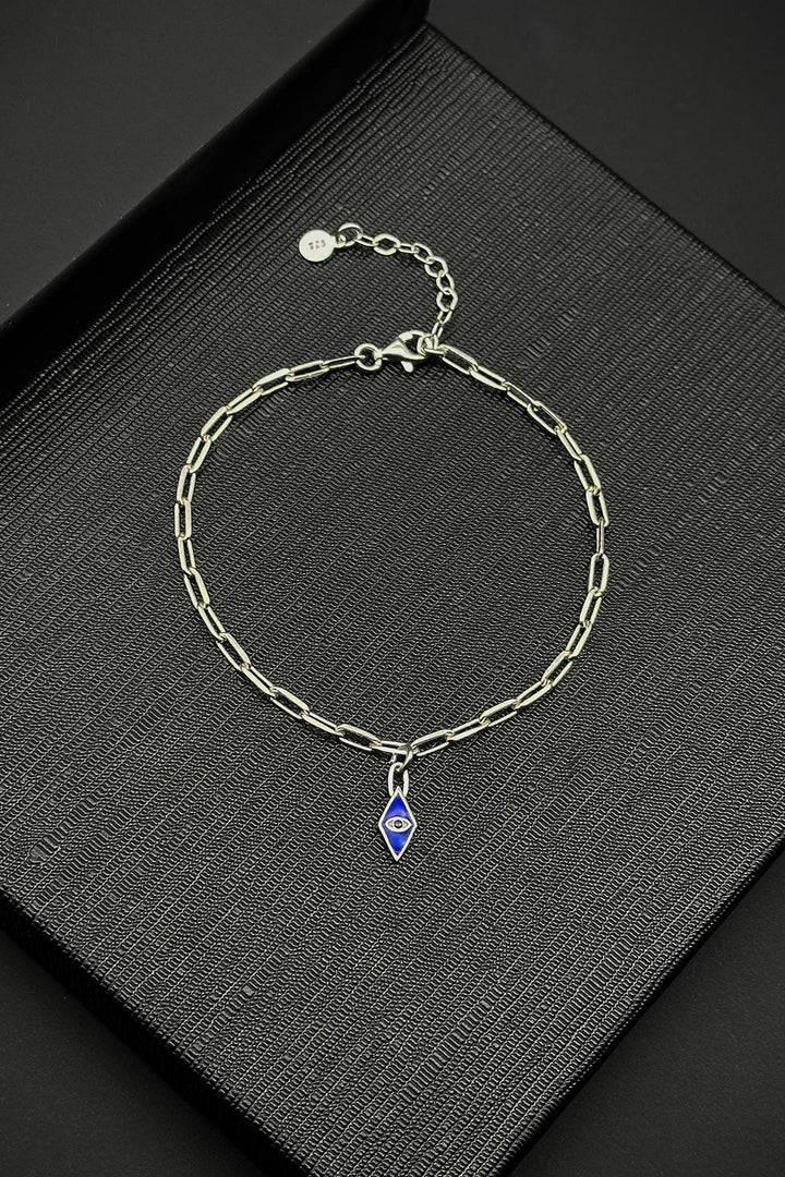 NVM FRNCH 925 Sterling Silver Evil Eye Beaded Silver Color Men's Bracelet FRJ12171-3171-LA - Noisy-le-Sec