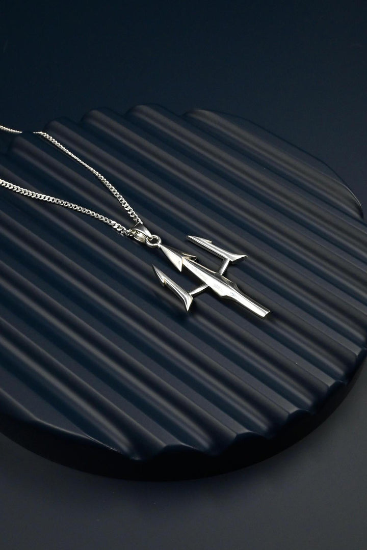 NVM FRNCH 925 Sterling Silver Poseidon Figured Silver Color Men's Necklace FRJ30730-830-A - Ormond Beach