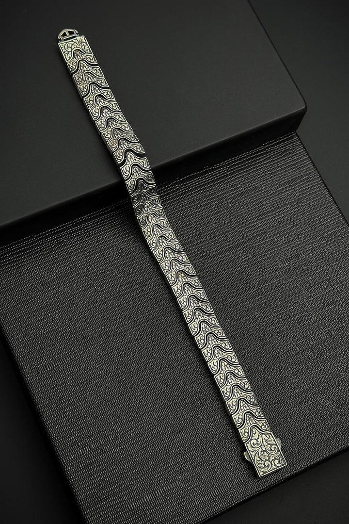 NVM FRNCH 925 Sterling Silver Tibetan Style Silver Color Men's Bracelet FRJ12457-3457-A - Oklahoma City