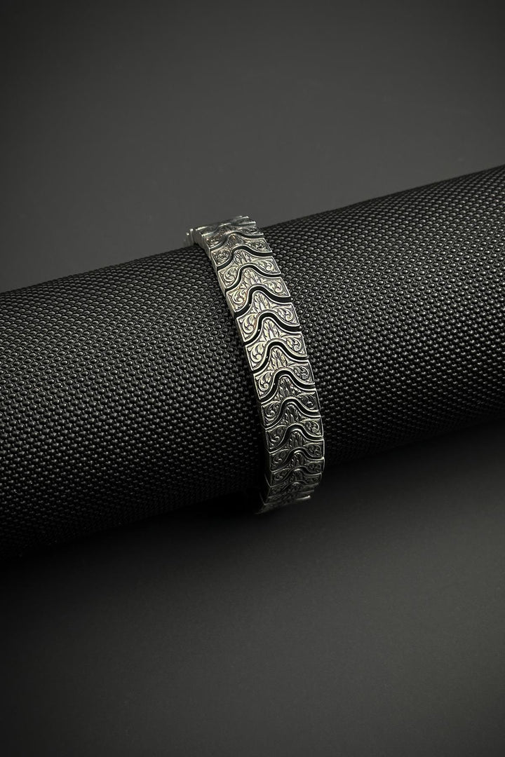 NVM FRNCH 925 Sterling Silver Tibetan Style Silver Color Men's Bracelet FRJ12457-3457-A - Oklahoma City
