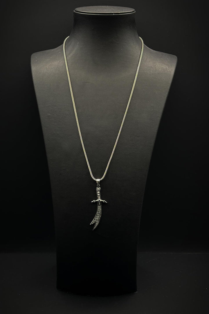 NVM FRNCH 925 Sterling Silver and Hz.Ali Sword Figured Silver Color Men's Bracelet FRJ30714-814-A3 - Brownsville