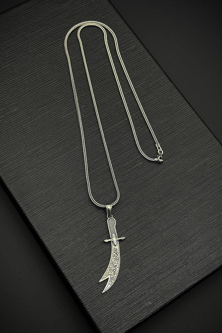 NVM FRNCH 925 Sterling Silver and Hz.Ali Sword Figured Silver Color Men's Bracelet FRJ30714-814-A4 - The Hague