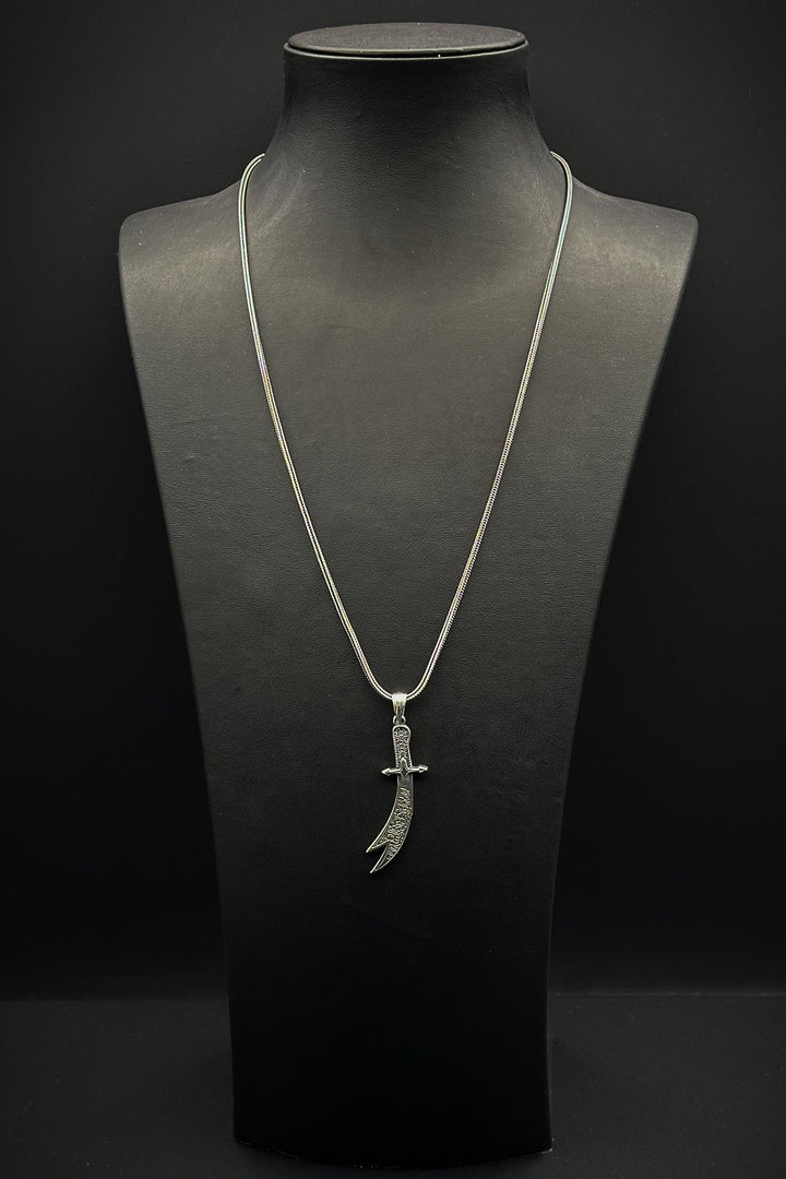 NVM FRNCH 925 Sterling Silver and Hz.Ali Sword Figured Silver Color Men's Bracelet FRJ30714-814-A4 - The Hague