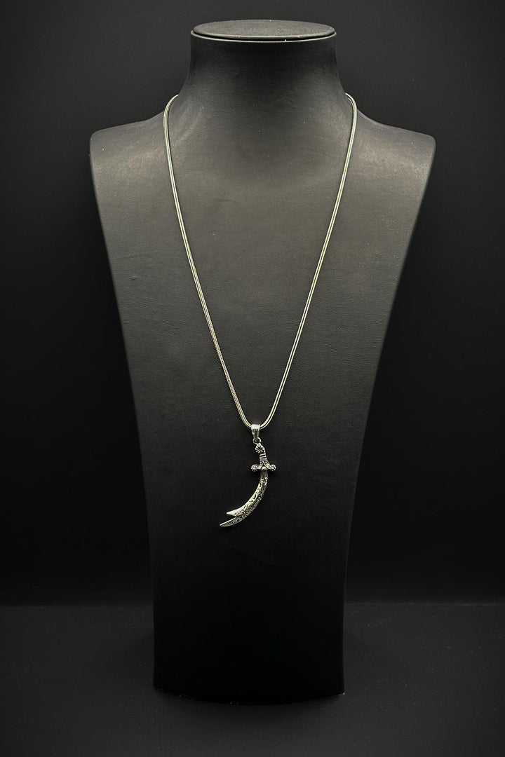 NVM FRNCH 925 Sterling Silver and Hz. Ali Sword Figured Silver Color Men's Bracelet FRJ30714-814-A5 - Craiova