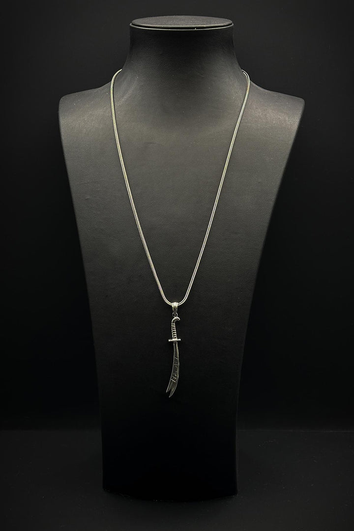 NVM FRNCH 925 Sterling Silver and Hz.Ali Sword Figured Silver Color Men's Bracelet FRJ30714-814-A6 - Pamplona