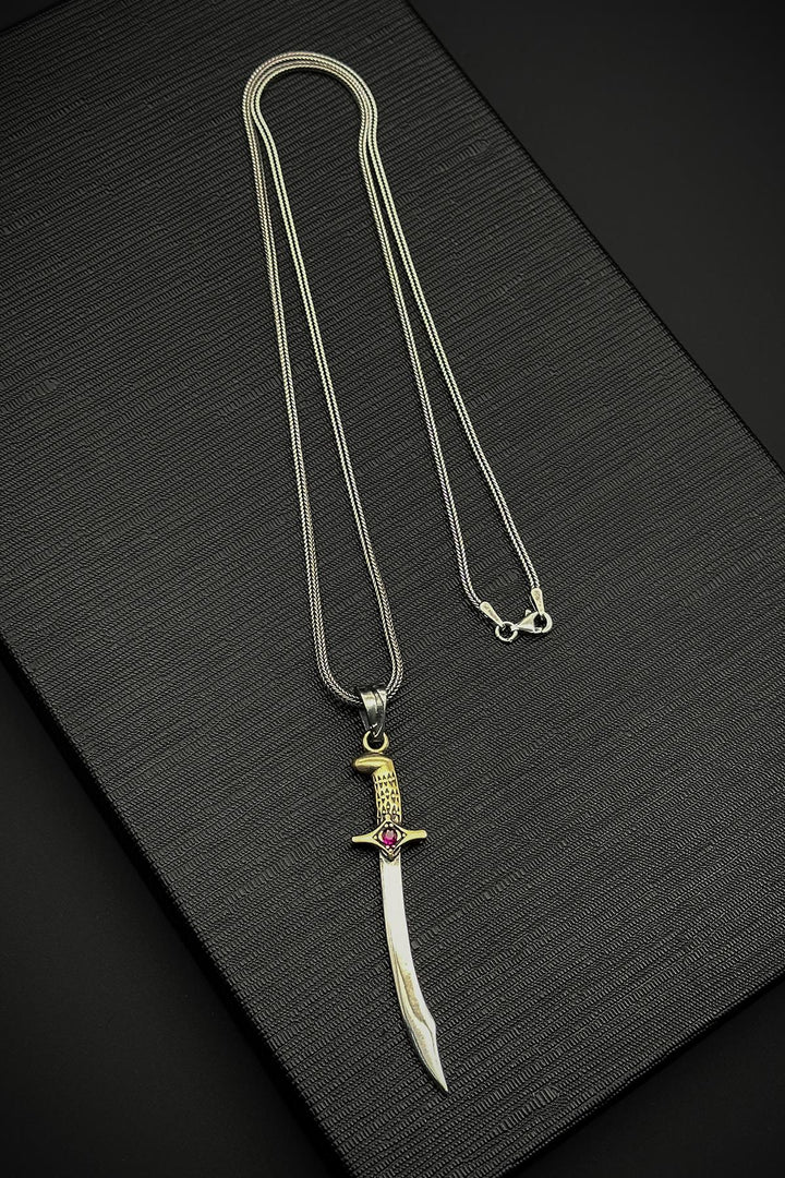 NVM FRNCH 925 Sterling Silver and Hz.Ali Sword Figured Silver Color Men's Bracelet FRJ30714-814-A7 - Mérignac